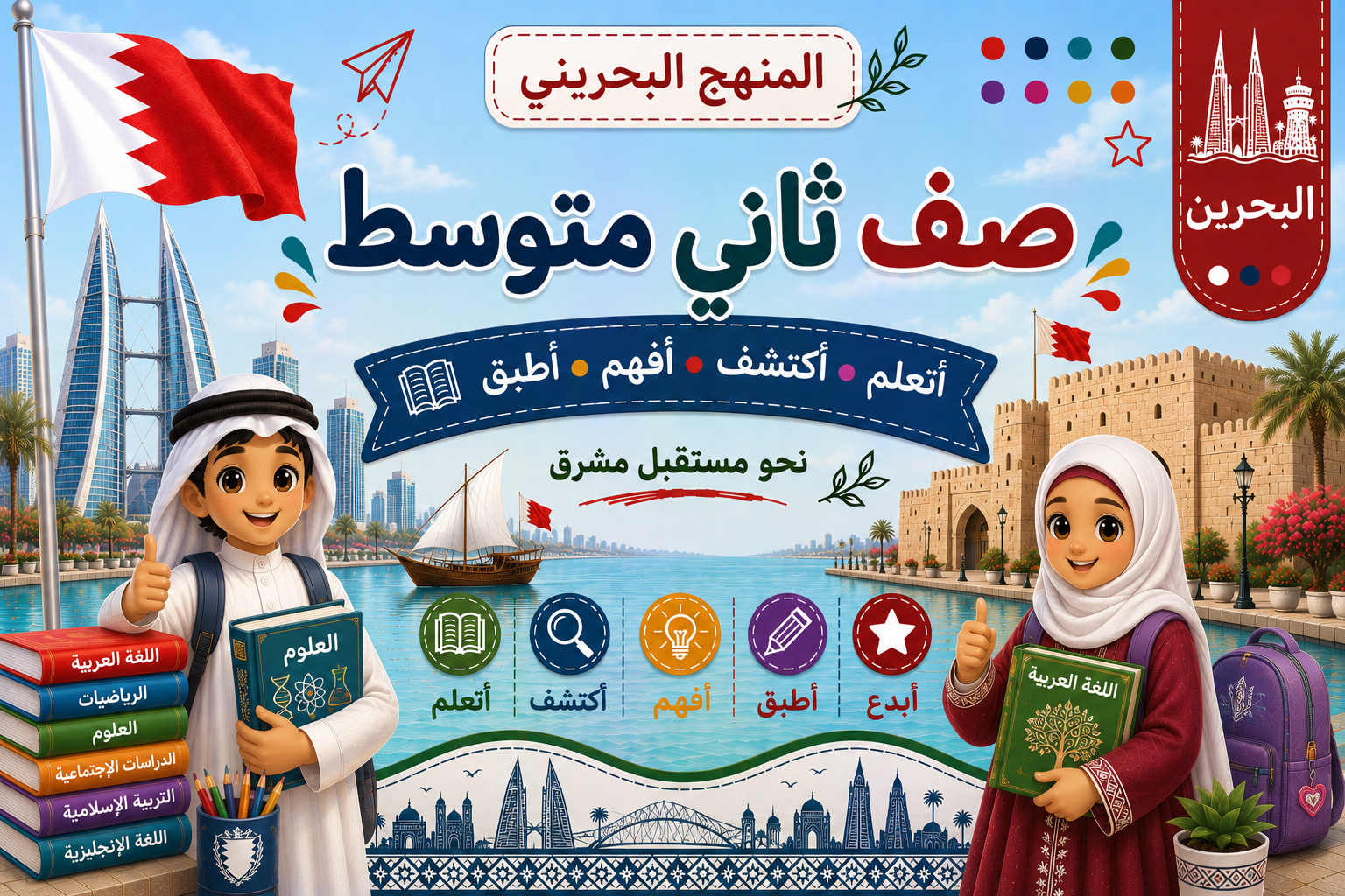 الصف الثانى الإعدادى البحرين