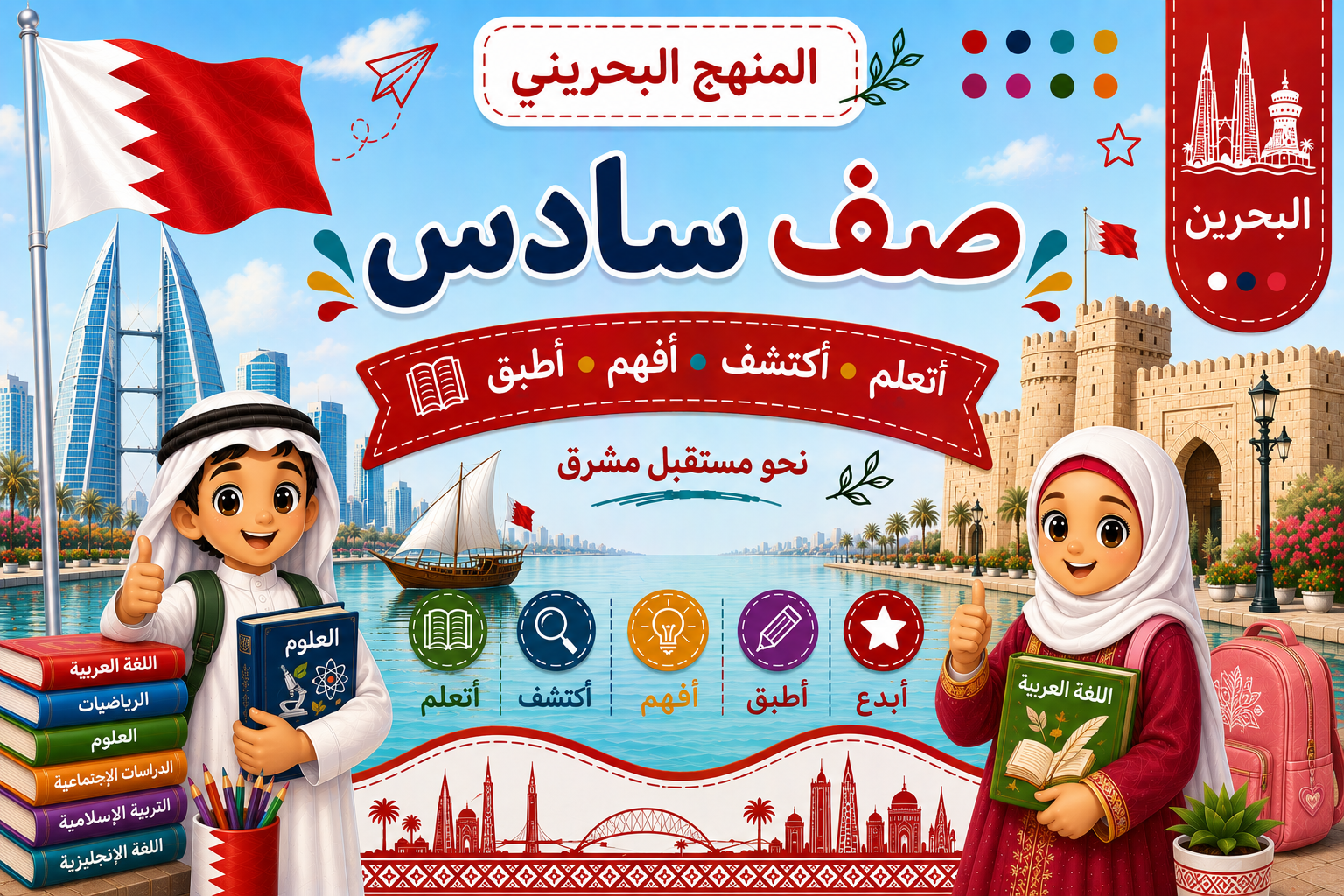 صف سادس إبتدائى البحرين