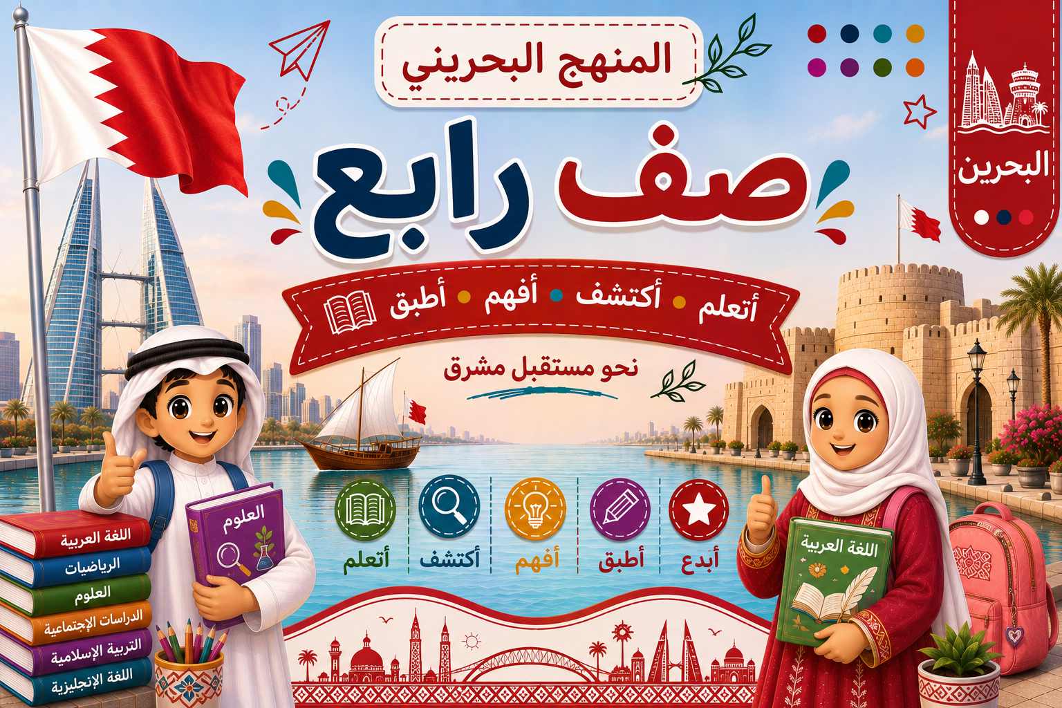 الصف الرابع الإبتدائى البحرين