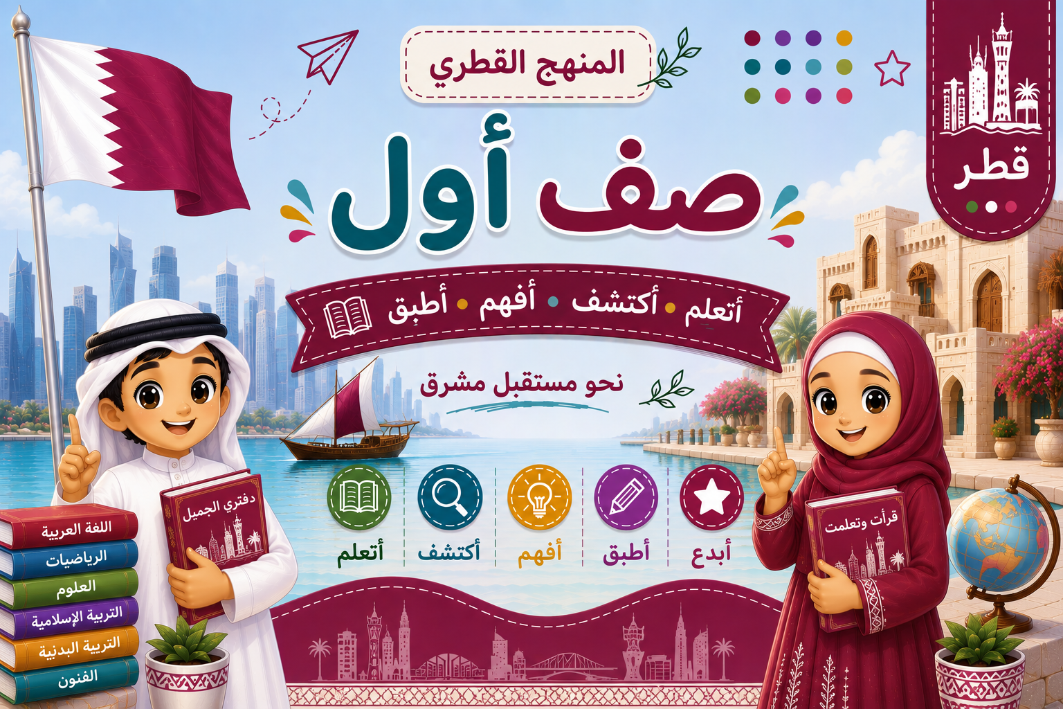 المستوى الأول الإبتدائى منهج قطر