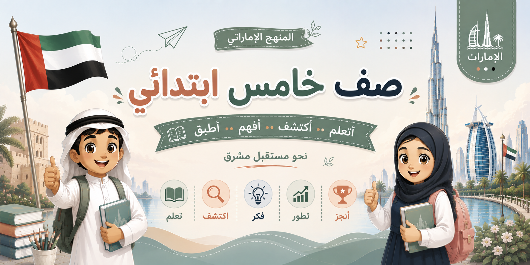 صف خامس إبتدائى منهج الإمارات
