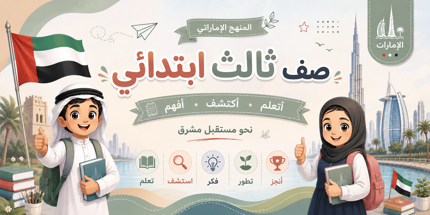 الصف الثالث الإبتدائى منهج الإمارات